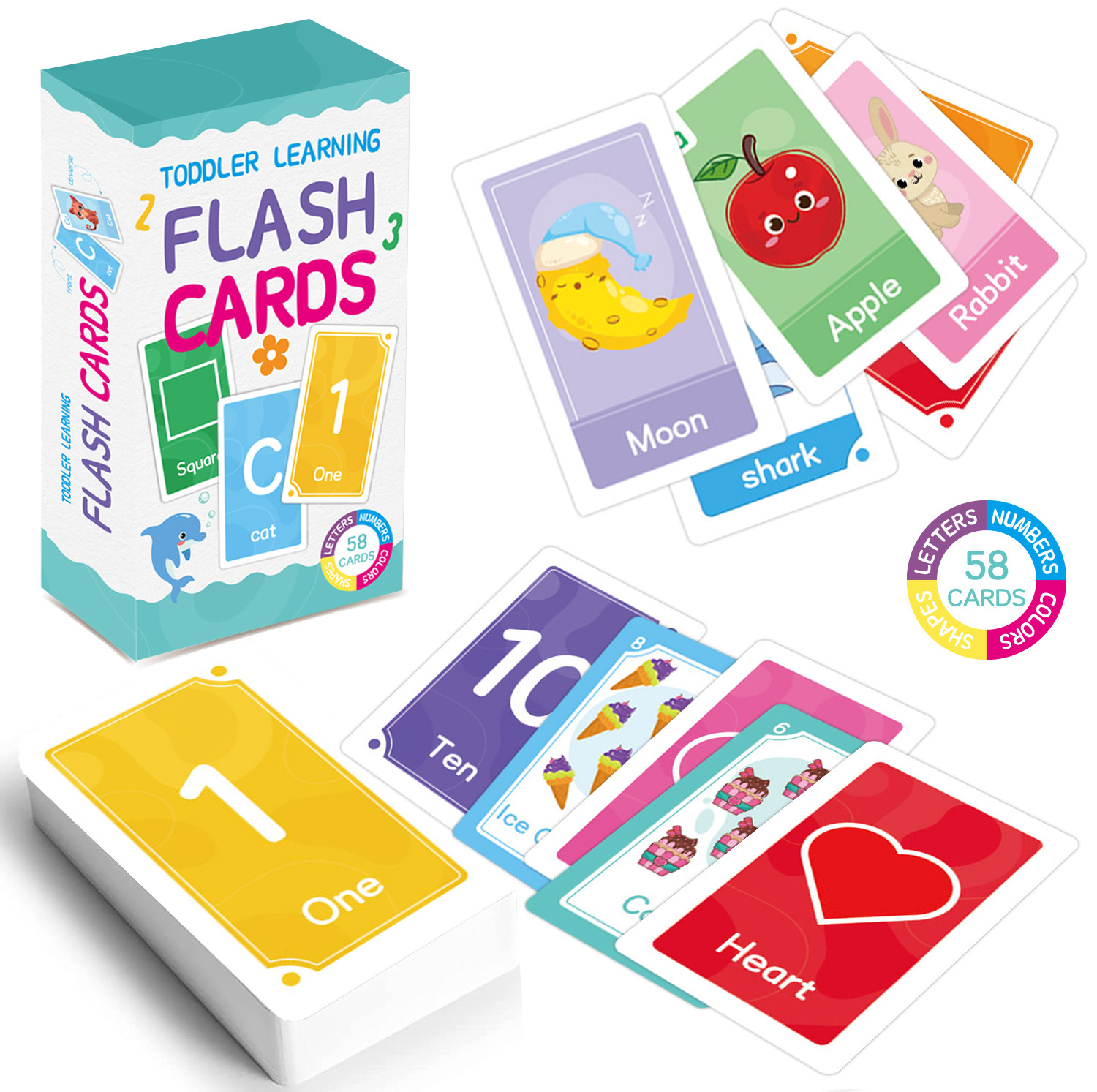 58 Pcs ABC Alphabet Flashcards - Free Educational Games For Kids review and price