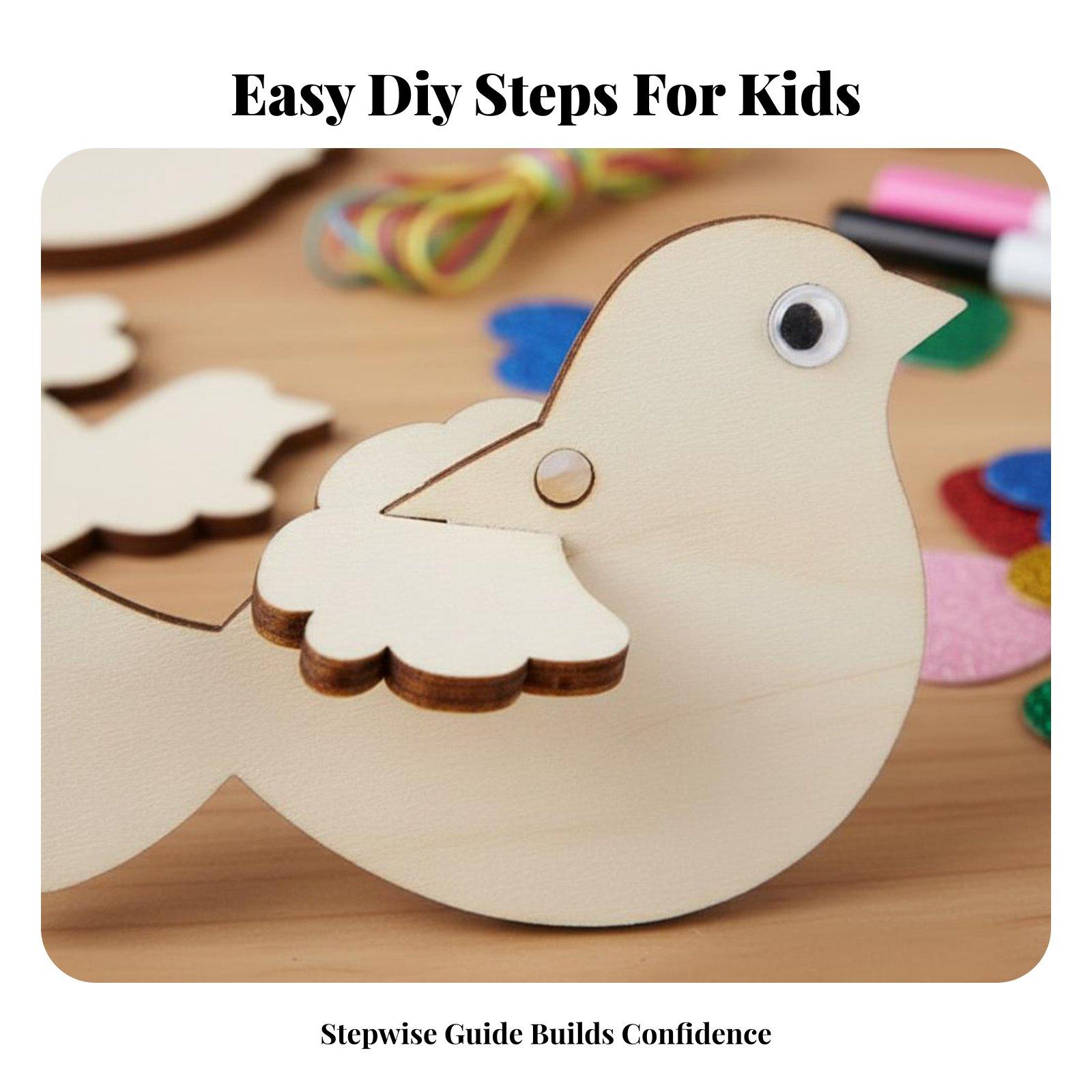 Wooden Bird Ornament DIY Craft - Kids Education Fun review and price