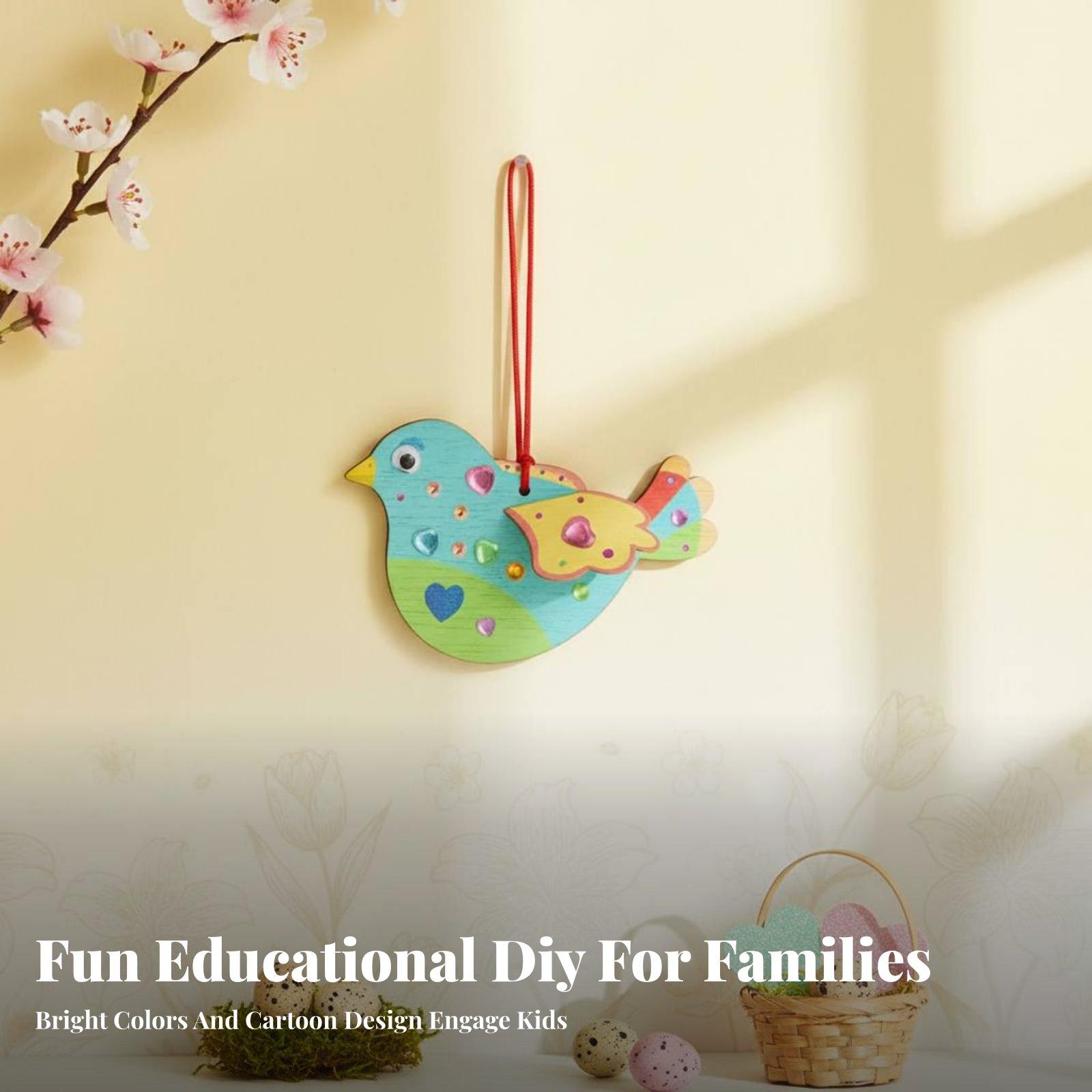 Wooden Bird Ornament DIY Craft - Kids Education Fun review and price