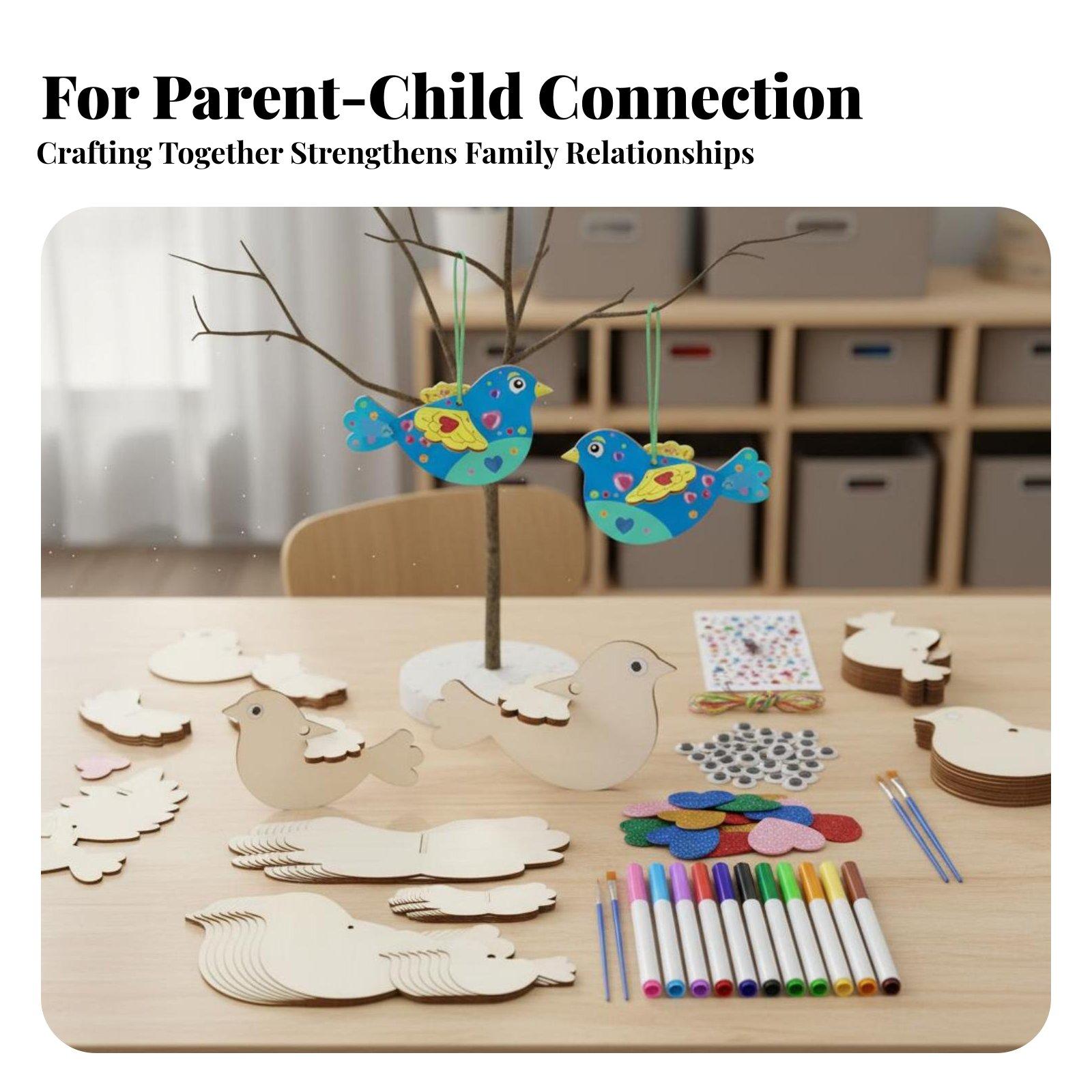 Wooden Bird Ornament DIY Craft - Kids Education Fun review and price