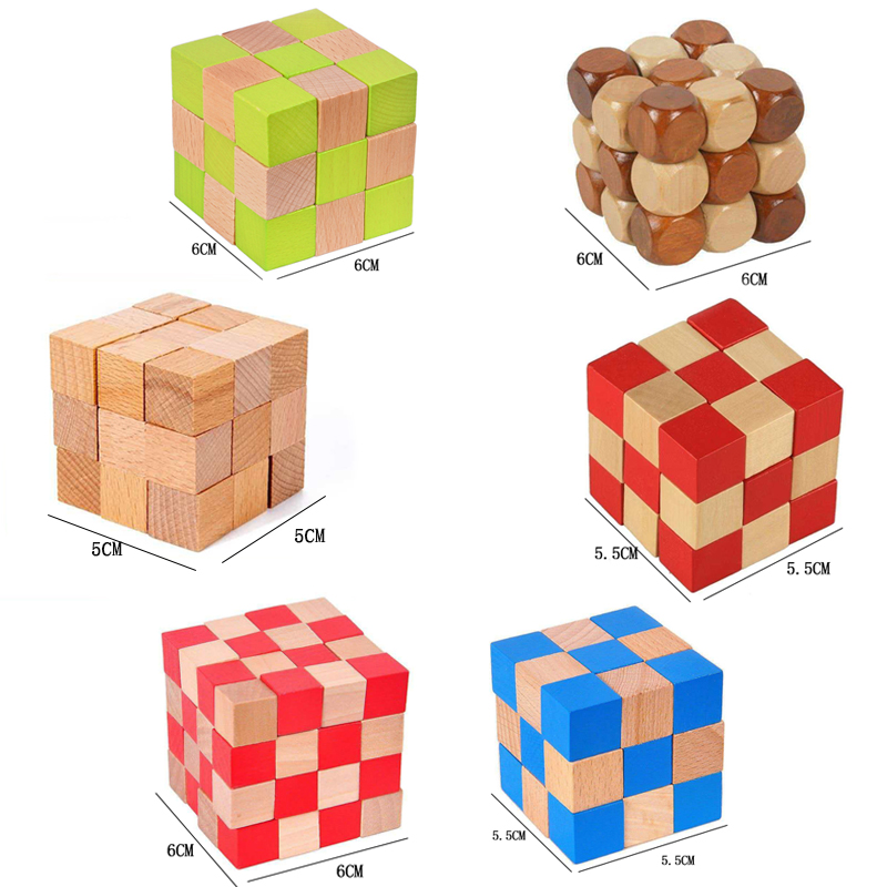 Square Snake Cube Wooden Brain - Kids Education Fun review and price