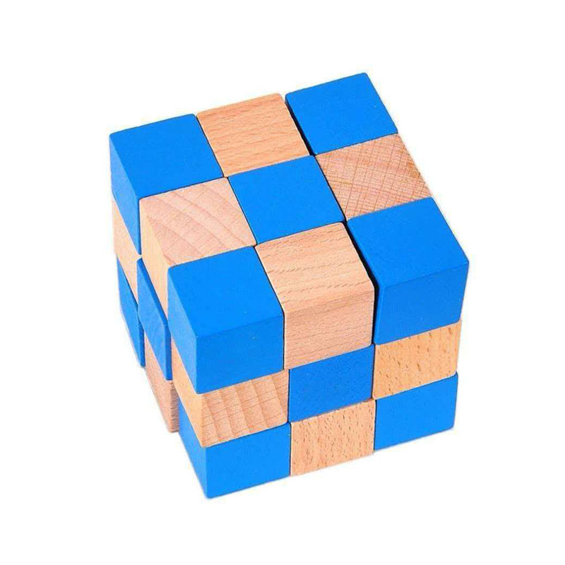 Square Snake Cube Wooden Brain - Kids Education Fun review and price