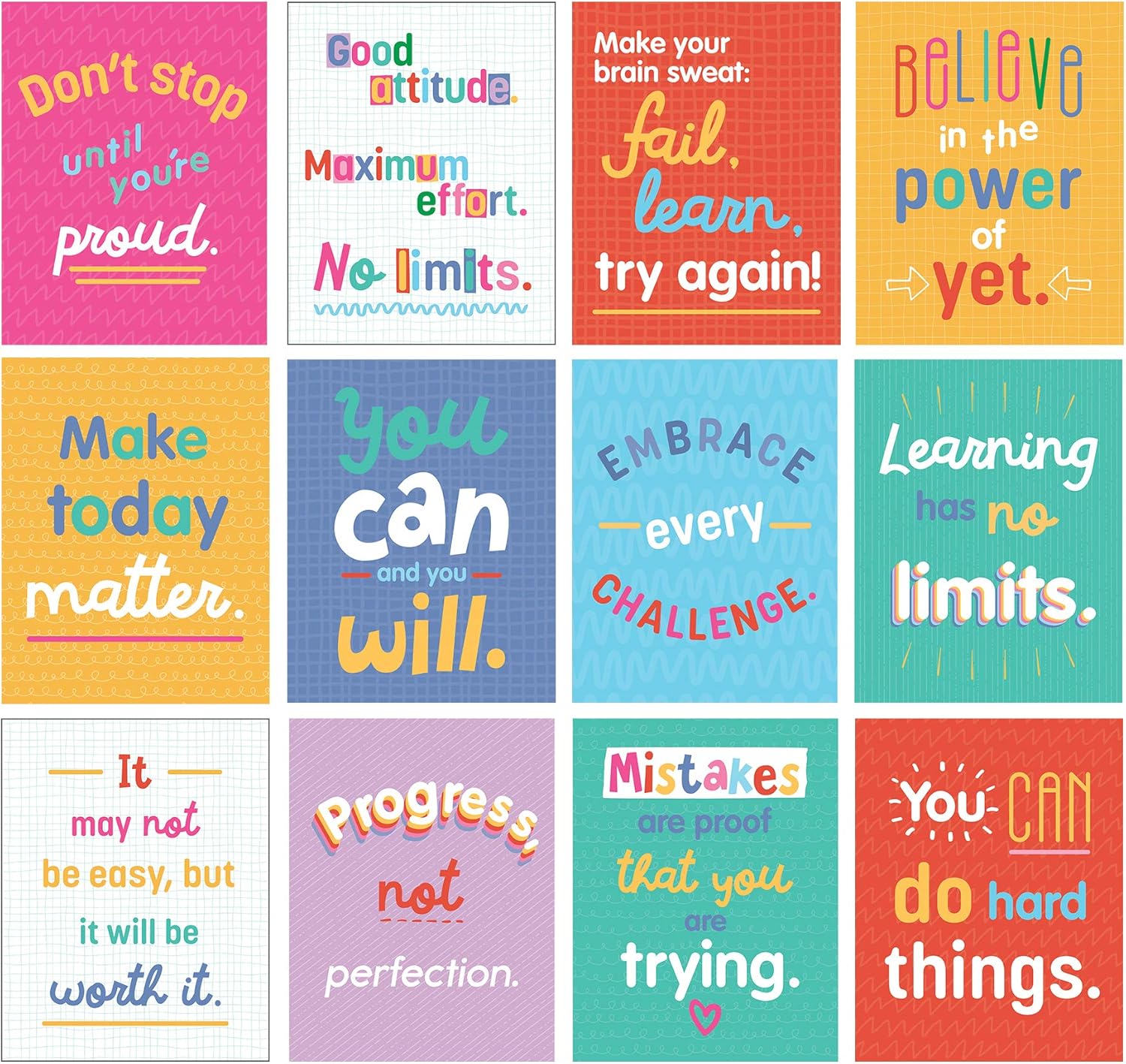 Educational Growth Mindset Pos - Kids Educational Poster review and price