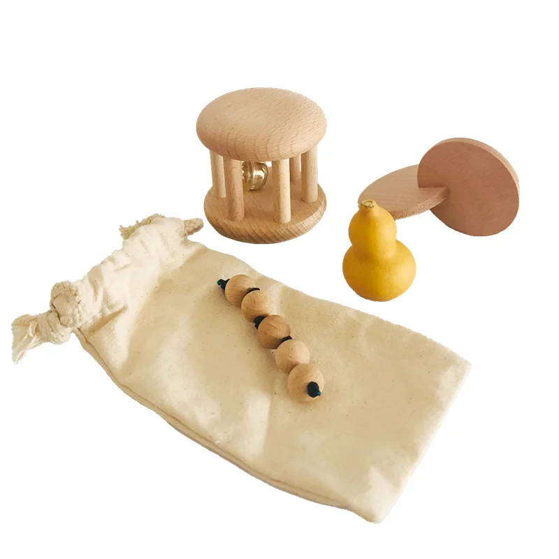 Montessori Wood Bell Rattle In - Kids Education Tools review and price