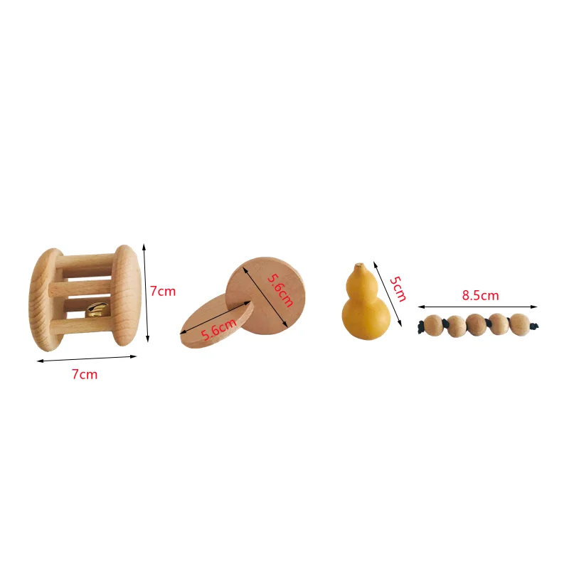Montessori Wood Bell Rattle In - Kids Education Tools review and price