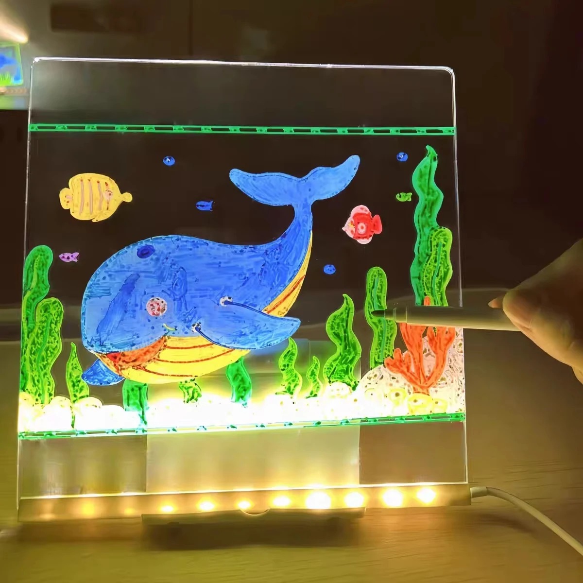 Magic Glow Kids Drawing Board: - Kids Education Fun review and price