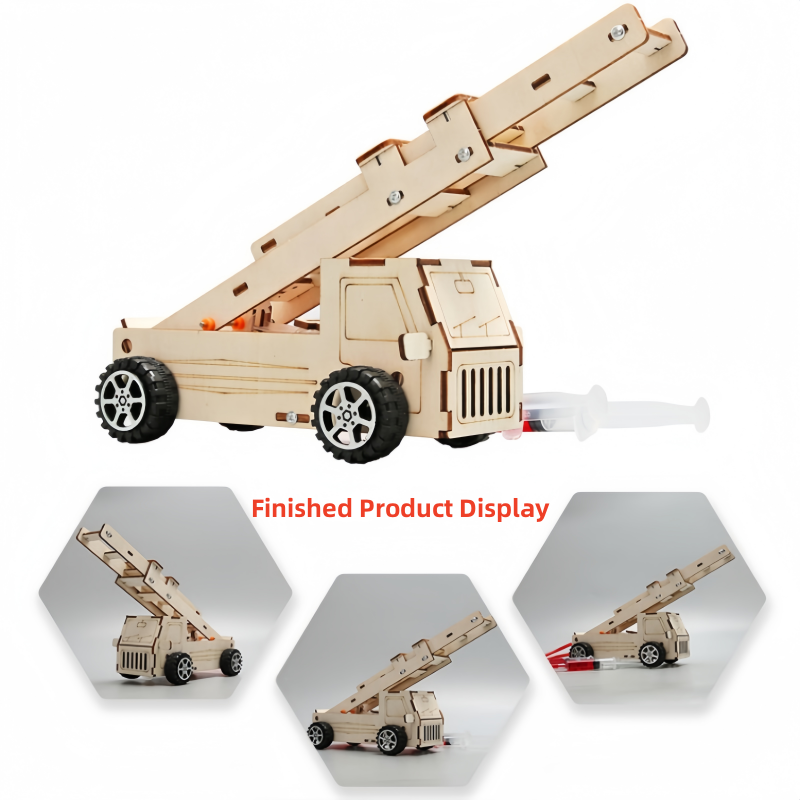 DIY Wood Ladder Fire Truck Mod - Kids Education Tools review and price