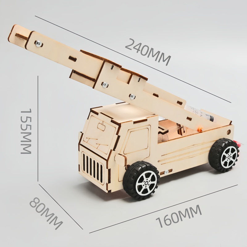 DIY Wood Ladder Fire Truck Mod - Kids Education Tools review and price