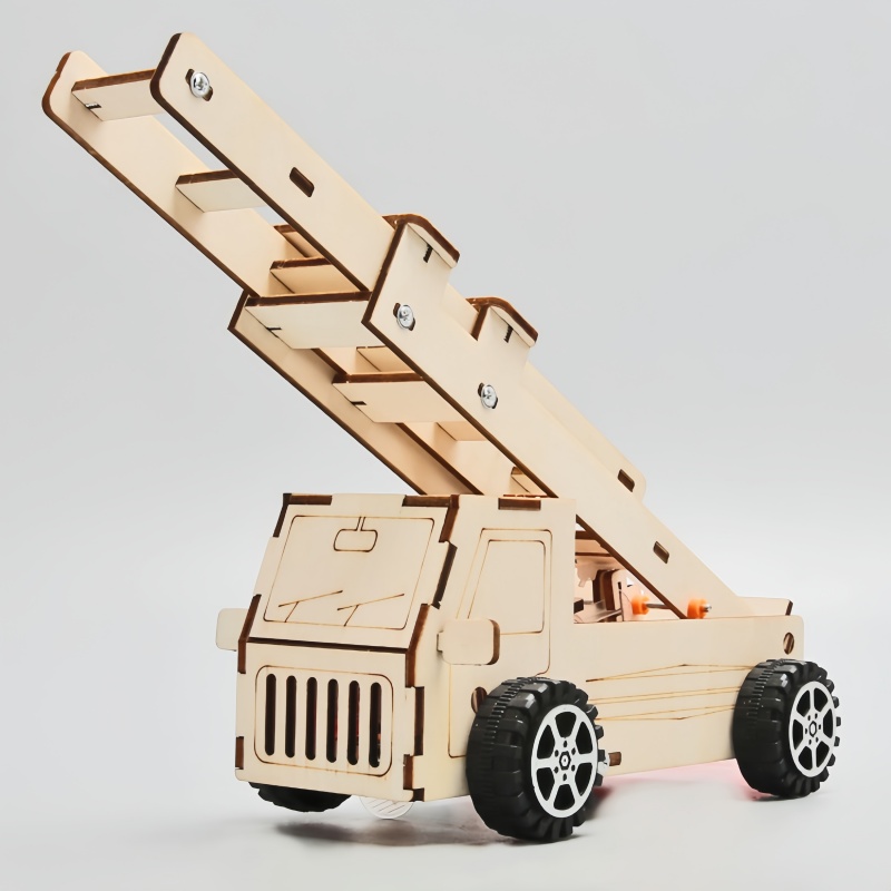DIY Wood Ladder Fire Truck Mod - Kids Education Tools review and price